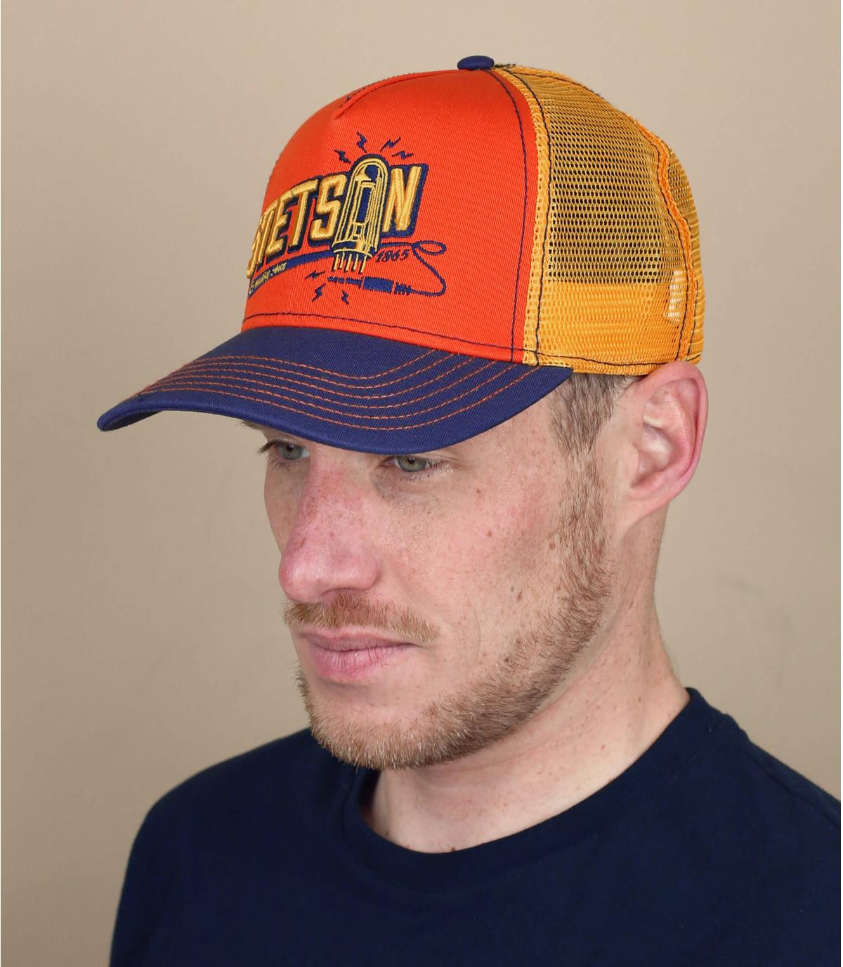 Stetson orange trucker cap Trucker Cap Connecting